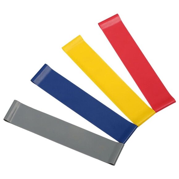 4pcs Rubber Fitness Training Strength Resistance Band Exercise Yoga Bands Loops - Picture 4 of 6